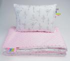 Babybettwäsche Babybettenset Minky Baumwolle Silikonvlies Kissen 30x40 Decke 75x